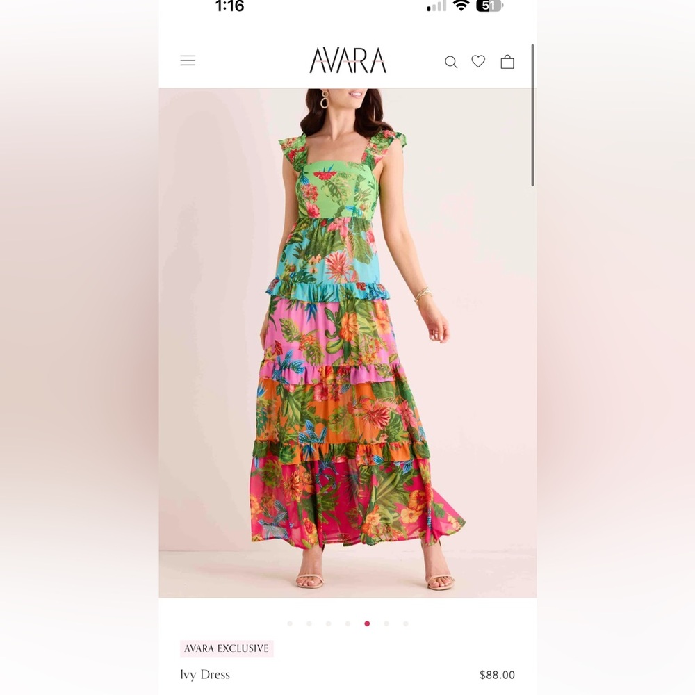 Ultimate Cabo Maxi dress! Avara colorful dress - Small